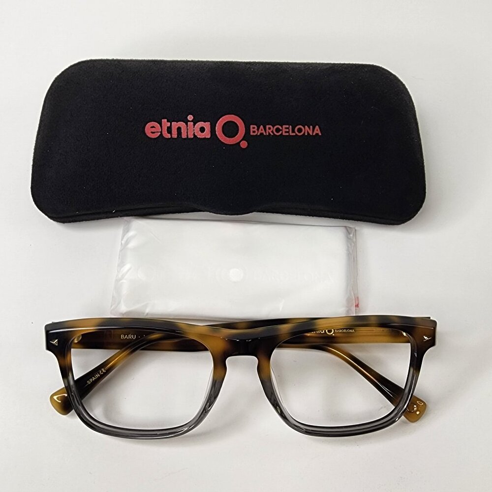 New Etnia Barcelona Tortoise Baru HVGY Eye Glasses (Size 54-19-147)